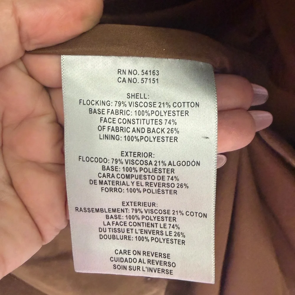 Levi's Men's Tan Suede Shirt Jacket - Picture 6 of 6
